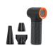Oshhni Blow Dryer Hair Dryer Rechargeable Lightweight with 3 Nozzles Quick Dry Air Cleaner Kit for Home Hotel Salon Travel Women Men