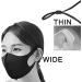 10 Pcs Black Stretchy Soft Fabric Face Mask - Washable Reusable Cloth Masks for Fashion Unisex - Buy Online on GoSupps.com