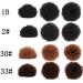 6 Inch Short Afro Puff Synthetic Bun Hairpiece - Kinky Curly Drawstring Ponytail Extensions for Women - #33 (2 PCS) - Buy Online on GoSupps.com