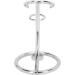Stainless Steel Shaving Brush & Razor Stand - Men's Razor Tool Holder for Secure Storage (Silver) - Buy Online on GoSupps.com