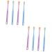 Minkissy 8 STK toothbrush toothbrushes for children toothbrush brightening toothbrush 360 toothbrush toothbrush for toddlers tooth cleaning brush soft fur care brush