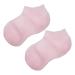 VOCOSTE 1 Pair Moisturizing Gel Socks Cracked Foot Care Protector Ankle Silicone Socks Pink L Size
