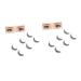 minkissy 6 Pairs Fake Eyelashes False Eyelashes Fake Lashes Long Thick Eyelashes Natural Eyelashes Dense