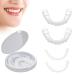 Iksvmsi's prostheses fake teeth false teeth to put on 2 pairs of false artificial temporary teeth braces smiling teeth veneers for tooth defects cover