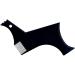 Ayrsjcl Beard Shaper with Inbuilt Comb Beard Shaping Styling Tool Beard Shaping Template Guide Comb for Men's Beard Trimming Hair Liner(Black)