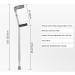 Ergonomic Forearm Crutches for Adults Open Full Cuff Adjustable Length High Density Sturdy Aluminum - Buy Online on GoSupps.com