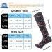 Zlyj 3 Pair Compression Socks for Men & Women (20-30mmHg) Knee-High Patterned Socks for Running Sports & Fitness - Buy Online on GoSupps.com