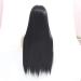 Buy Large Size Front Lace Wig for Women - Long Straight Black Hair - High-Quality Chemical Fiber Wig - Buy Online on GoSupps.com