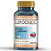 Lipochol Natural Liver Cleanser Detox Supplement with Milk Thistle Extract - 100 Caps - Buy Online on GoSupps.com