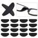 WKRTDY 20 pair of anti-slip nose pads made of silicone with self-adhesive function for comfortable holding glasses and sunglasses with a practical air bag design for a fit on full frame frames