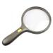 Magnifying Glasses Educational Hobby Magnifiers Army Green Handheld Reading 13Cm Large Lens Magnifier 3 Led Light Magnifier Double Rate Comfortable Anniversary