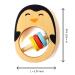 Shumee Wooden Penguin Baby Rattle Teething Toy - Animal Teether for 6 Months+ Boys and Girls - Buy Online on GoSupps.com