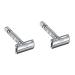 Beaupretty 2pcs Manual Shaver Metal Razor Old Style Shaver Beard Razor Face Beard Shaver Beard Shaving Razor Safety Shaver Manual Razor Old Type Razor Hand Shaver Manual Shaving Cutter