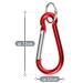 Buy com-four Carabiner - 12 Pack Snap Hook with Safety Closure for Keys & Camping - International Shipping - Buy Online on GoSupps.com