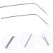 Ultechnovo Glasses Replacement Sunglasses Legs - Pink Metal Kit - 2 Pairs 13.8x0.36cm | Durable Temple Frames for Eyeglasses - Buy Online on GoSupps.com