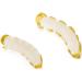 Hip Hop Teeth Grillz Top Bottom Mouth Teeth Grills Gold Plated Fashion Removable Dental Grills Jewelry Gold Grillz - Buy Online on GoSupps.com