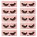 10 Pairs 13mm Makeup Natural Daily Wear Eyelashes 3D Mink Lashes Fluffy Soft Wispy Volume Natural long Cross False Eyelashes Eye Lashes Reusable Eyelash (#309)