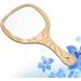 FRCOLOR Handmade Wooden Handle Mirror Round Cosmetic Hand Mirror Wood Frame Handheld Mirror with Handle for Women Makeup Travel Use - Buy Online on GoSupps.com