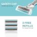Nylea FlexShave Razor for Women with Sensitive Skin - Premium 6-Blade Womens Shaver with Bikini Trimmer, Vitamin E, Aloe Vera - 3 Refills - Buy Online on GoSupps.com
