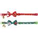 Lamphyface Christmas Cat Collar Breakaway with Bow Tie and Bell - Adjustable Safety Red+Green - Buy Online on GoSupps.com
