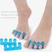 PFativant Toe Spreader Ball Protector - 2 Pairs Foot Separator for Men & Women | Blue Toe Stretcher for Comfort & Relief - Buy Online on GoSupps.com