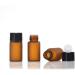 Enslz 50 Empty Amber Glass Bottles for Essential Oils - Refillable 3ml Brown & Transparent - Ideal for DIY & Travel - Buy Online on GoSupps.com