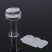 Fashion Nail Art Seal Transparent Silicone Nail Polish Transfer Stamper & Scraper Set Nail Art Printing Tool