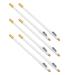 GALPADA Lot de 6 Crayons Multifonctions Blancs en Bois avec Taille-Crayon Int gr Waterproof pour Sourcils Eyeliner et Barbe Maquillage Pr cis et Longue Tenue Retouches Voyage