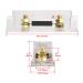 Heschen Car Audio Video Stereo ANL Fuse Holder 0 2 4 Gauge with 120Amp Fuse - High Quality In & Out Connection - Buy Online on GoSupps.com