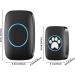 Wireless Dog Doorbell - Waterproof Litter Bells with 300m Range 60 Ringtones & Adjustable Volume - Intelligent LED Flash - 2 Transmitters + 1 Receiver - Buy Online on GoSupps.com