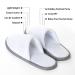 6 Pairs Combo White Spa Slippers Closed Toe - Disposable Indoor Hotel Slippers with Fluffy Coral Fleece for Comfort - Ideal for Guests, Hotels, and Travel - Buy Online on GoSupps.com