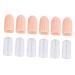 HAPINARY 6 Pairs Toe Splitter Silicone Gel Thumb Protector Foot Protectors for Feet Silicone Toe Cushion Toe Covers Toe Sleeves with Hole Sebs Toe Covers Toe Protection Covers Pu