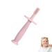 Training Toothbrush Infant 360 Baby Toothbrush with Suction Base Soft Food Grade Silicone Gum Massagers Teething Toys for 6-12 Months Newborn Infant Dtt Pink