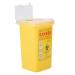 Tattoo Plastic Sharps Container 1L - Biohazard Needle Disposal Waste Box (YELLOW) - Buy Online on GoSupps.com