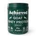 Nature's Diet Achieved Unflavored Instantized Goat Whey Protein Powder from Grass Fed Pasture Raised Goats On Wisconsin Family Farms - 25g Protein per Serving | 20 Servings