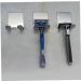 Buy BaoKuan Stainless Steel Razor Rack - Self-Adhesive Double Hooks Waterproof Holder for Bathroom Kitchen Closet & Office - International Shipping Available. - Buy Online on GoSupps.com