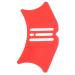 MAGICLULU Eyeliner Make up Mascara Applicator Guard Make up Tools for Eyes Silicone Eye Make up Tools Eyeliner Applicator Tool Eyeliner Guard Makeup Tools Make up Aid Tools 10.3x3.8cm Red