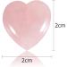 Healing Crystal Rose Quartz Heart Worry Stones for Reiki Meditation - 15pcs - Buy Online on GoSupps.com