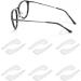 Lxterness 6 couple anti -slip bracket glasses ear hooks universal ear iron hook hook comfort soft silicone glass holder protection anti -slip reading glasses accessories for glasses sunglasses