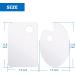 Tamaki 2 Pack Acrylic Paint Palette - Clear Non-Stick Artist Pallet for Oil, Watercolor, Craft, DIY Art - Easy Clean Thumb Hole Design - Buy Online on GoSupps.com