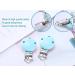 Hitopin Pacifier Clips Set - 10 Blue Wood Pacifier Holders & Accessories for DIY Tinkering - Secure & Stylish Baby Pacifier Closures - Buy Online on GoSupps.com