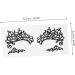 TOVINANNA 15 Pairs Lace Eyeliner Stickers Glitter Eyeliner Present Stickers Shimmer Eyeshadow Makeup Eye Paper - Buy Online on GoSupps.com