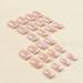 Foccna Gradient Nude Press on Nails - 24pcs Medium Short Square Acrylic False Nails for Women & Girls - Perfect for Every Occasion - Buy Online on GoSupps.com