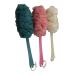 Wooden Long Handle Bath Flower 3pc Bath Sponge Shower Ball Shower Sponge Bath Ball Bath Rubbing Towel Bath Towel Long Handle Exfoliating Shower Brushx7