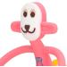 Monkey-shaped Pink Silicone Teething Toys Set for Infants - Food Grade Chew Kit - Buy Online on GoSupps.com
