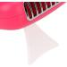 Eyelash Dryer Low Noise USB Rechargeable Eyelash Dryer Fan for Nail Art Rose Red Red rose - Buy Online on GoSupps.com
