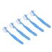 Set of prosthesis brushes plaque removal loose toothbrush with double-sided soft hair portable for older people for everyday use (blue)