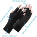 Ligart UPF 50+ Fingerless Sun Gloves for Women - UV Protection Hand Cover for Fishing, Driving, Cycling, Hiking - Blue, Medium - Buy Online on GoSupps.com