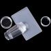 Sularpek Silicone Jelly Stamper 1 Piece Double Sided Transparent Nail Art Stamper with Scraper for Nails Manicure Tools