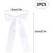 2 Pack Hair Bows for Girls and Women Large Bow Hair Clips Hair Barrette with Long Silky Satin White Hair Accessories for Girls(White) - Buy Online on GoSupps.com